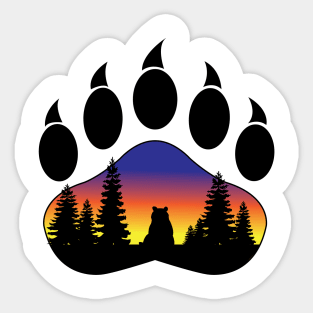 Bear Paw Sticker